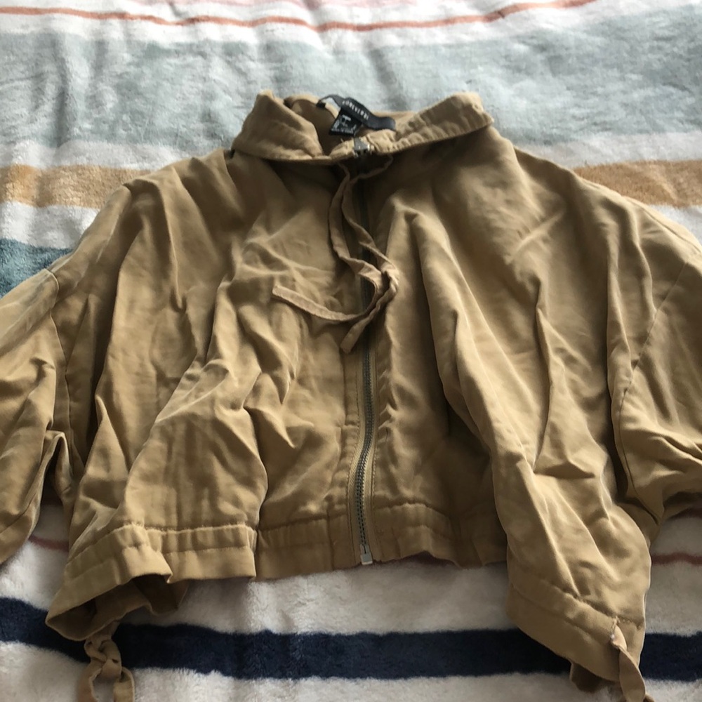 Forever 21 Tan Hooded Jacket